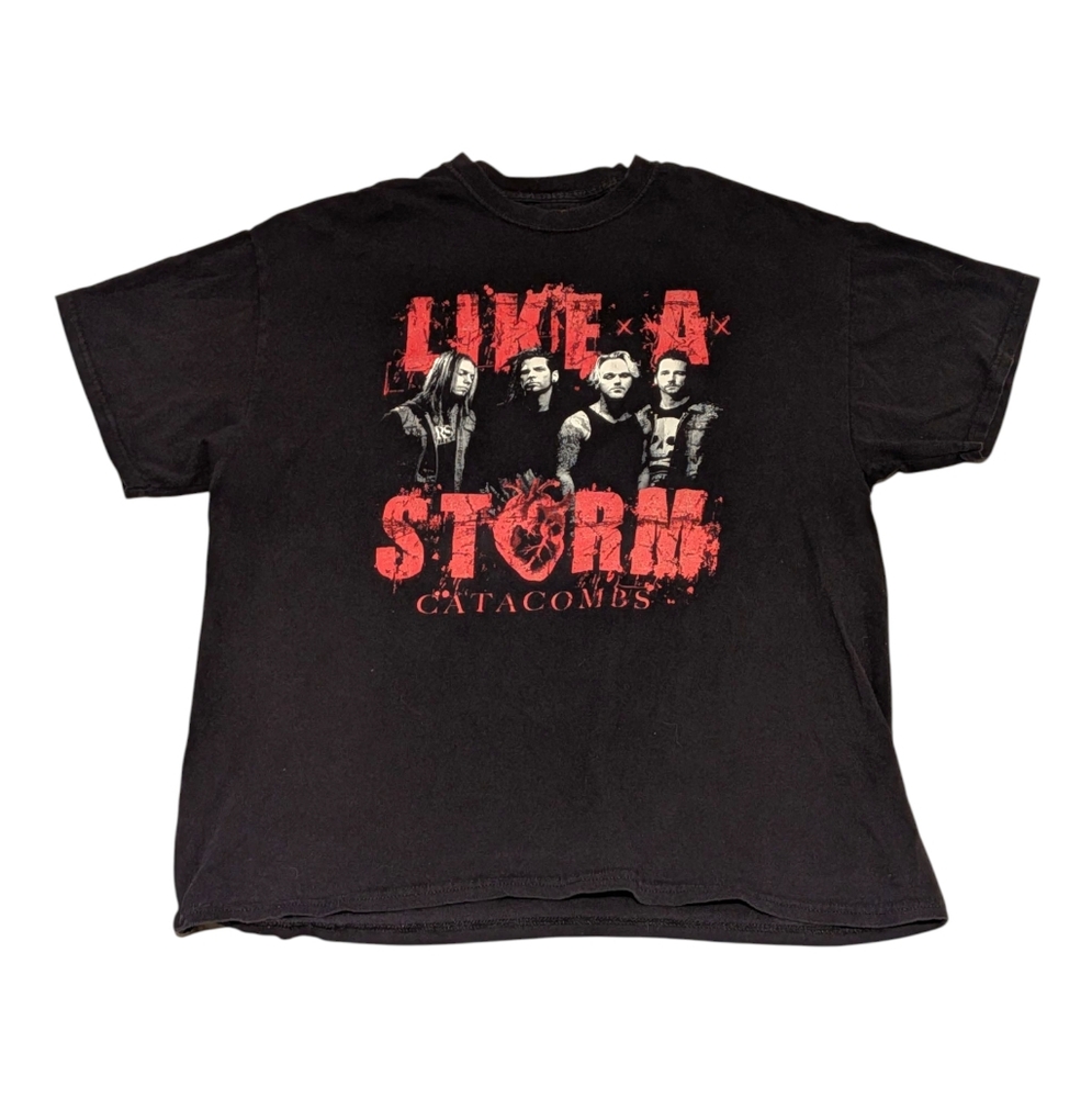Like A Storm Catacombs Band Tee XL Metal Concert Graphic Tee New Zealand